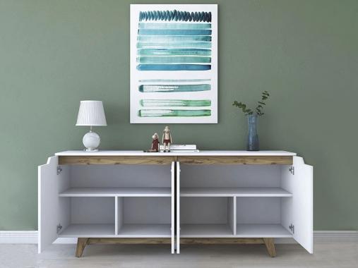 میز کنسول اسپرت سفید جادار